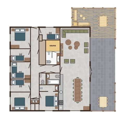 plattegrond-groepslodge-14-beekse-bergen