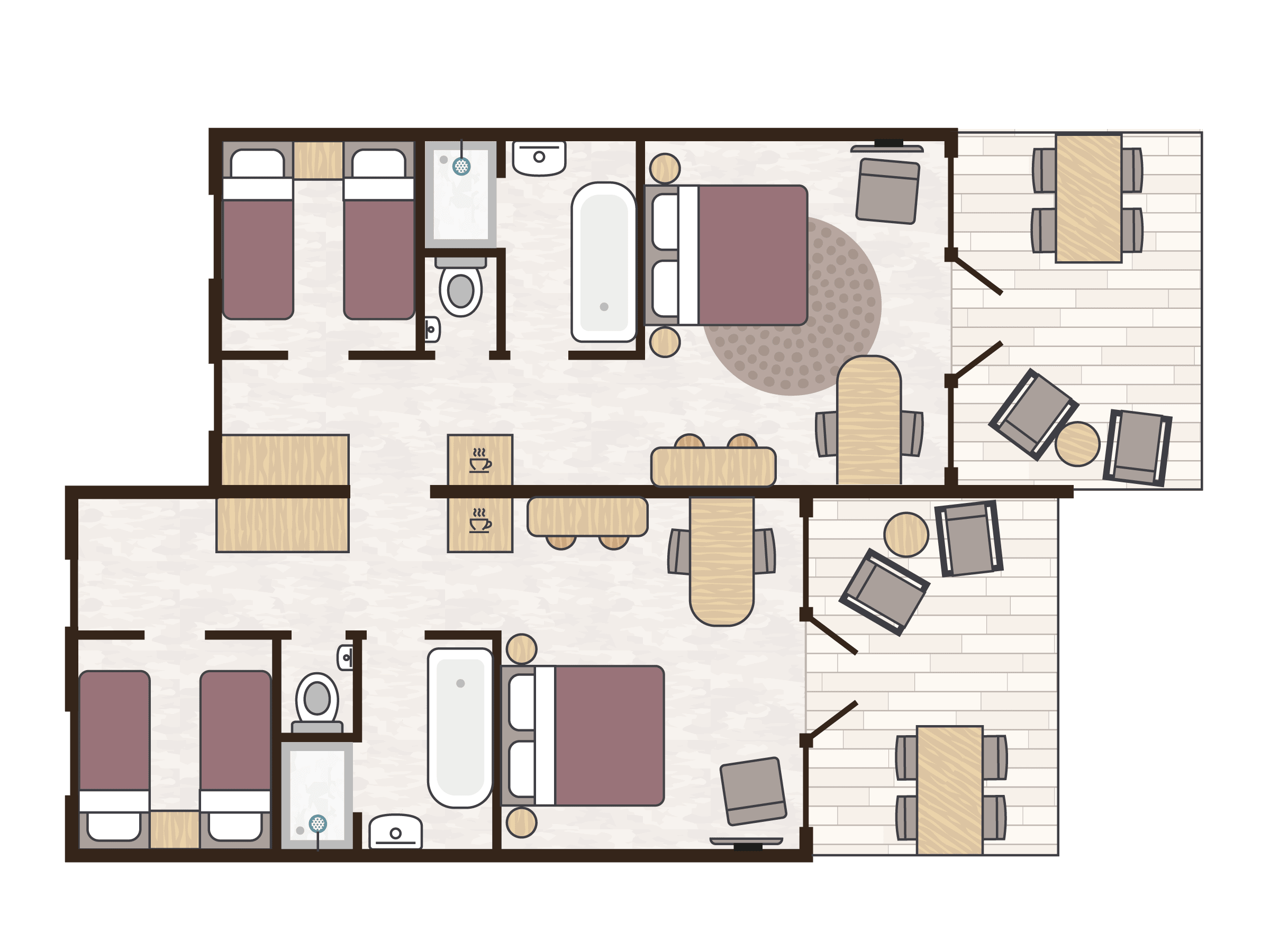 savanne-room-8p-plattegrond-safari-hotel-beeks