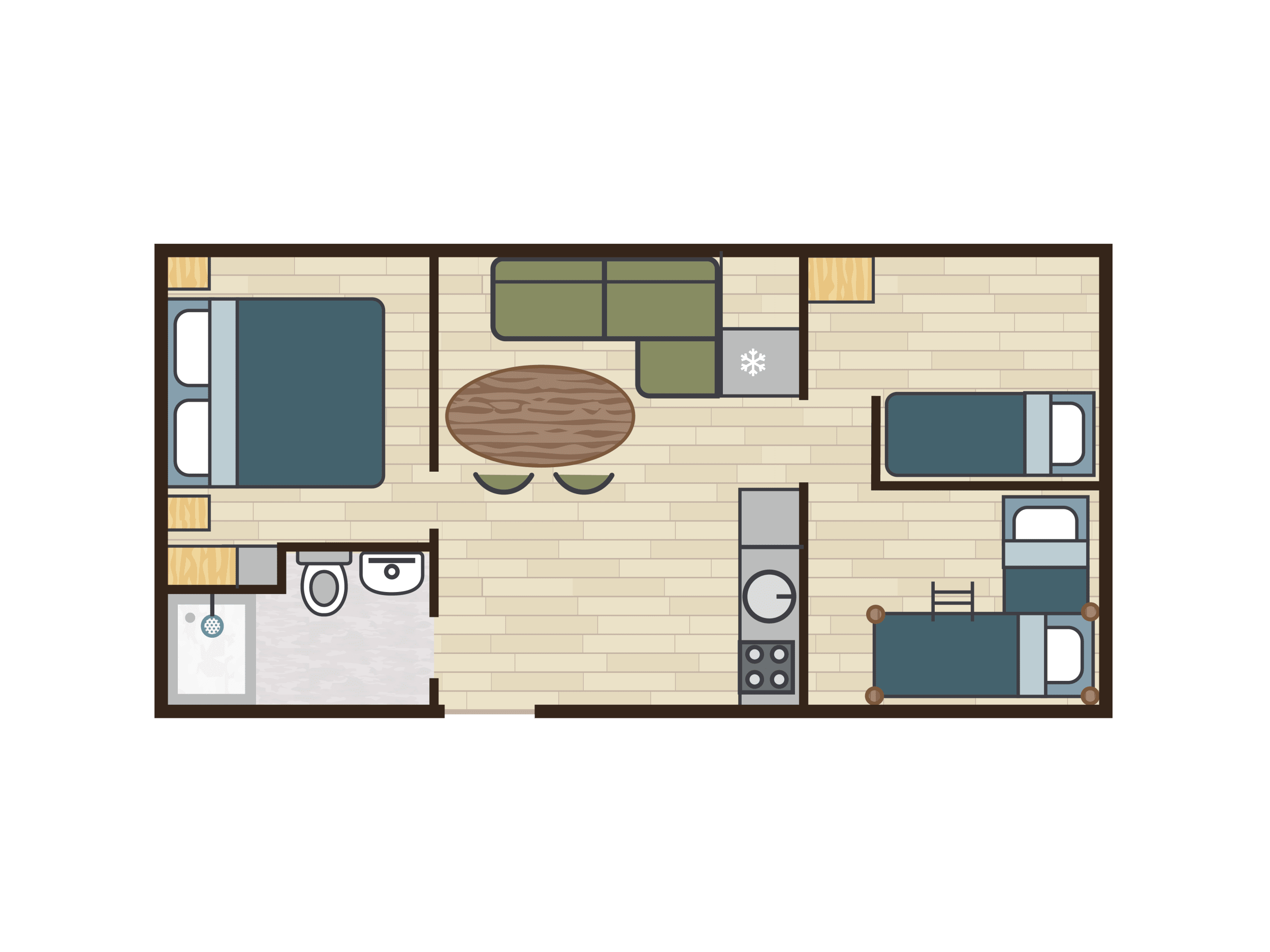 accommodatieplattegrond-lake-cabins-en-forest-cabins-lake-resort-beekse-bergen